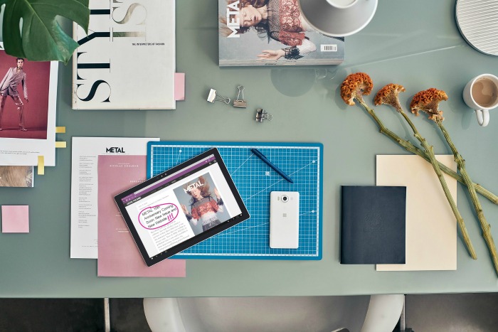 designing with a tablet