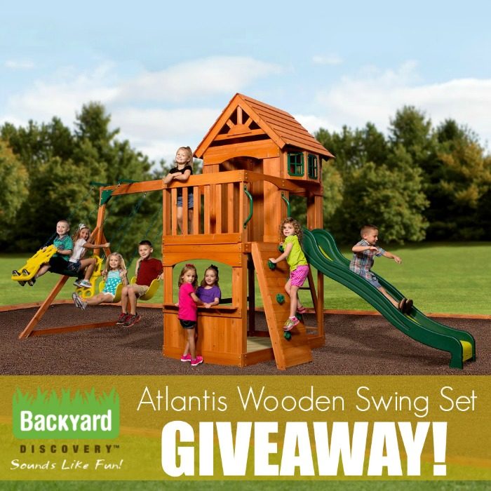 wooden swing set