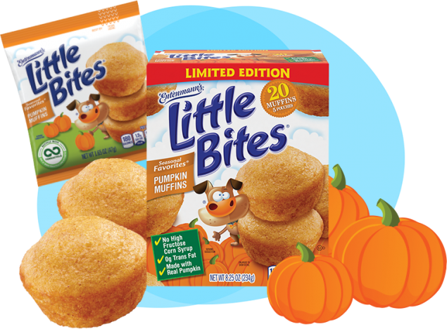 little bites pumpkin muffins